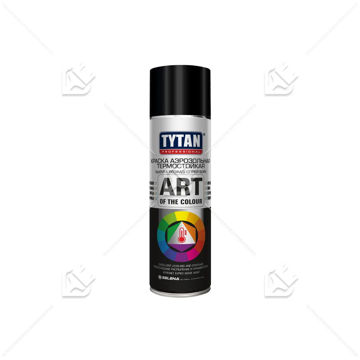 Краска универсальная аэрозольная термостойкая Tytan Professional Art of the colour черная 400 мл