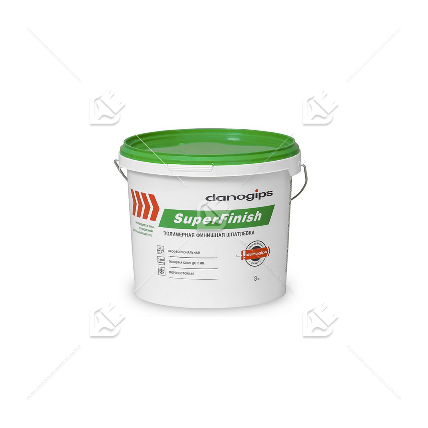 Шпатлевка для внутренних работ полимерная Danogips SuperFinish 3 л.