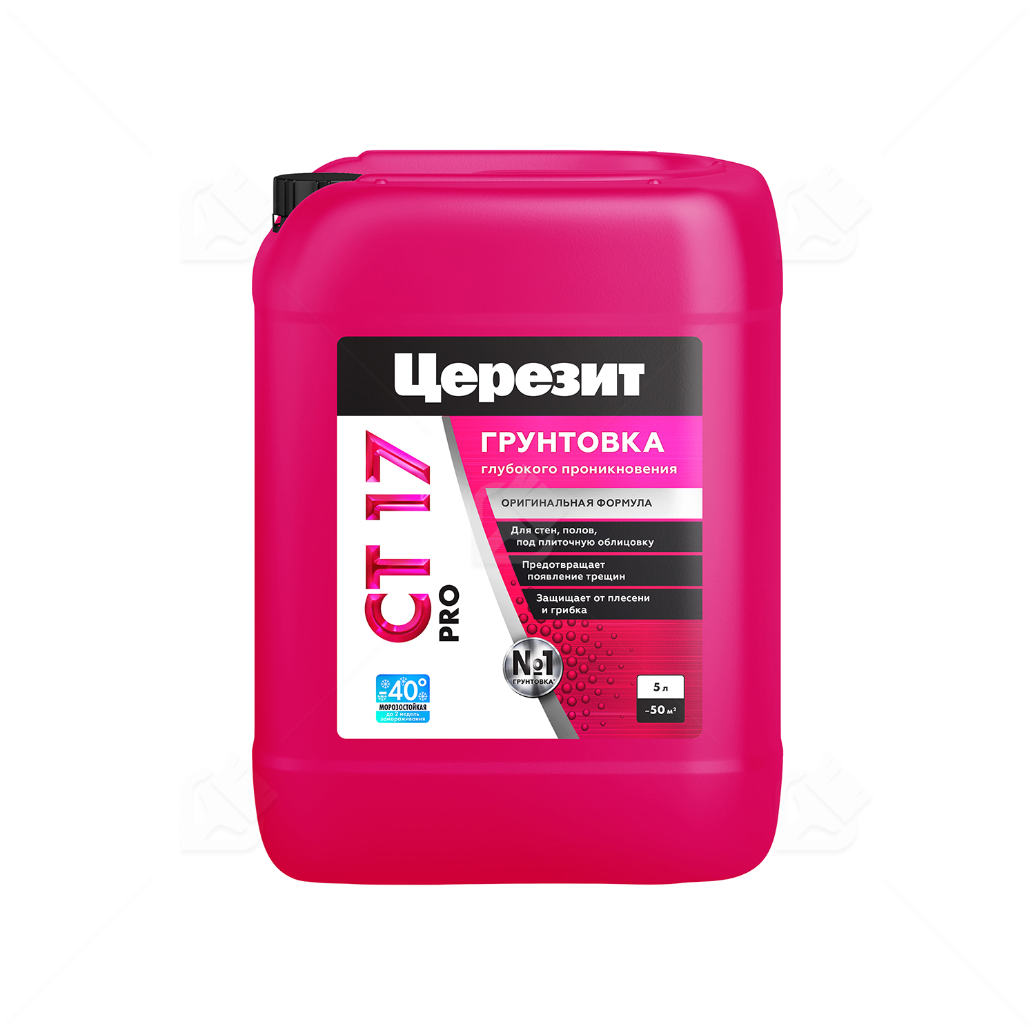 Грунт для внутренних и наружных работ глубокого проникновения Церезит СТ 17 Pro морозостойкая 5 л.