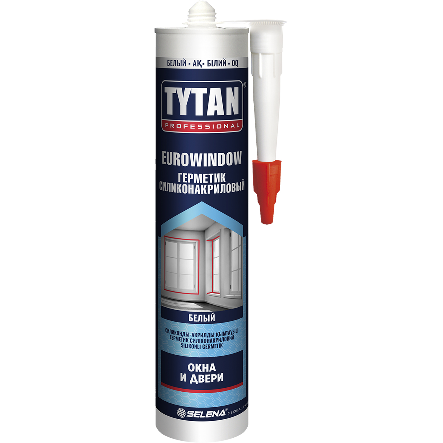 Герметик силиконакриловый Tytan Professional EUROWINDOW Окна и двери белый 280 мл