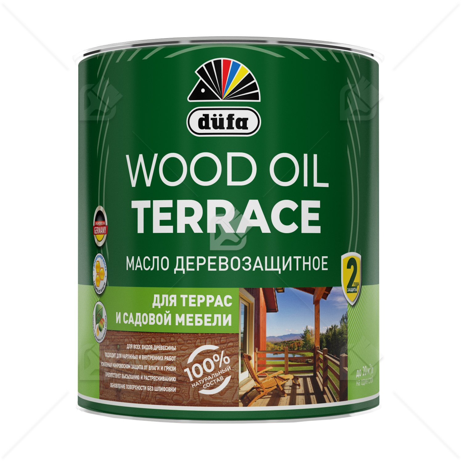 Масло деревозащитное для террас и садовой мебели Dufa Wood Oil Terrace палисандр 0,9л