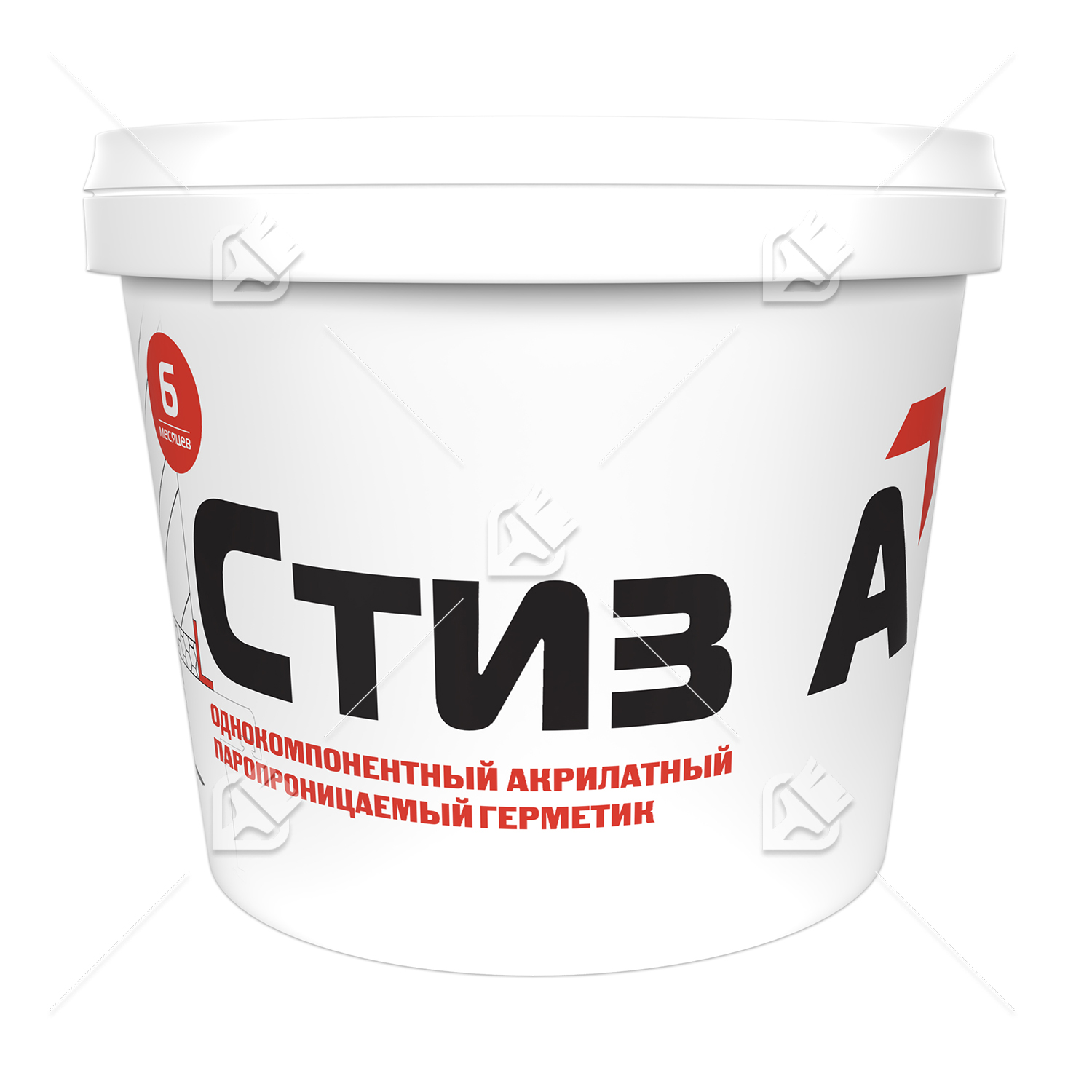 Герметик акрилатный паропроницаемый Сази Стиз А белый 3 кг