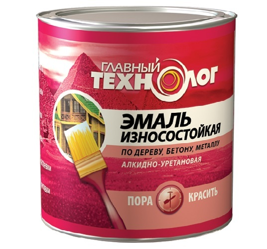 Эмаль универсальная алкидно-уретановая износостойкая Главный Технолог синяя 0,75 л.