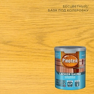 Лак для бань и саун на водной основе Pinotex Lacker Sauna 20 полуматовый 1 л.