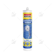 Герметик силиконовый санитарный Soudal белый 280 мл.