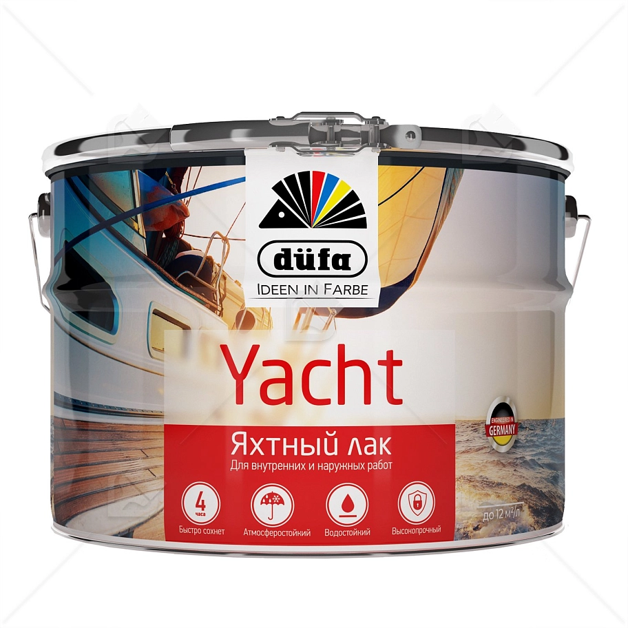 Dufa Лак YACHT яхтный полуматовый 10л