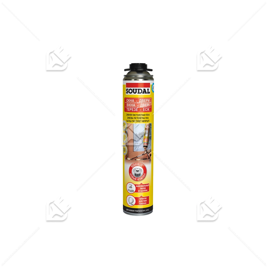 Пена профессиональная Soudal Yellow зимняя 750 мл.