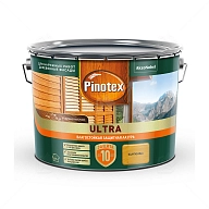 Пропитка декоративная для защиты древесины Pinotex Ultra AWB полуглянцевая калужница 9 л