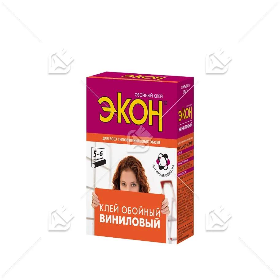 Клей обойный для виниловых обоев Экон Виниловый 200 гр.