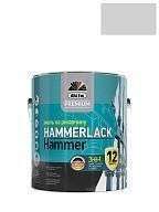 Эмаль на ржавчину Dufa Premium Hammerlack 3-в-1 молотковая серебристая 2,5 л.