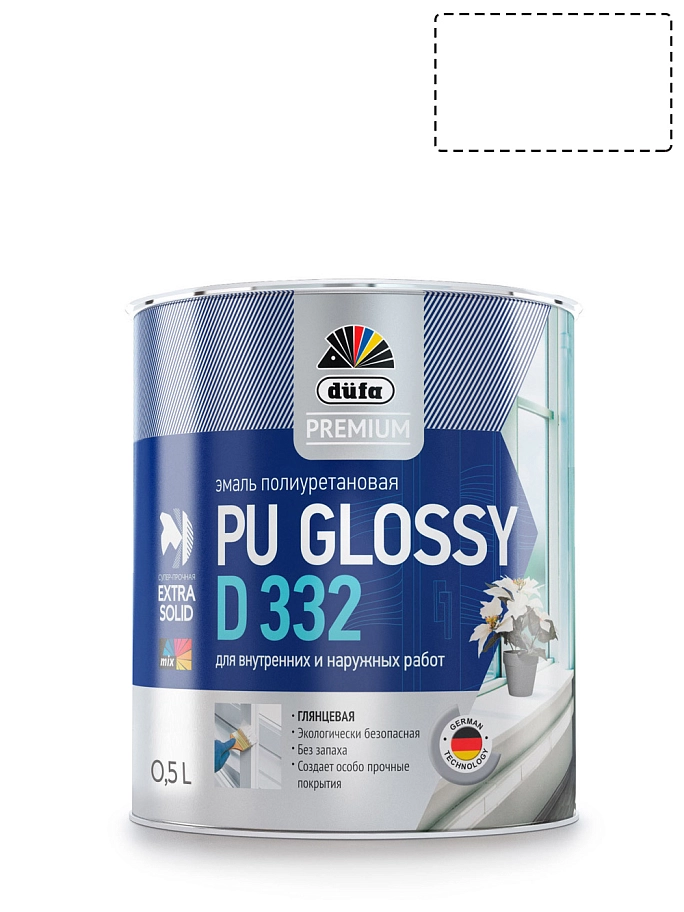 Dufa Premium PU Glossy D332 / Дюфа Премиум ПУ Глосси Д332 Эмаль универсальная полиуретановая акриловая глянцевая