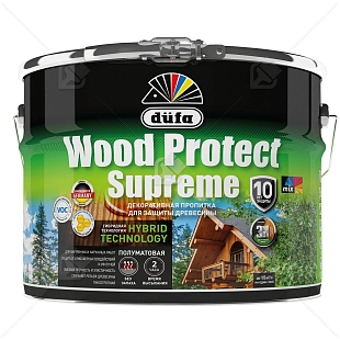 Пропитка декоративная для защиты древесины Dufa Wood Protect Supreme сибирская лиственница 9 л