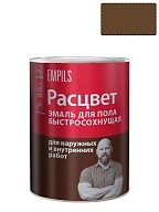 Расцвет эмаль для пола быстросох. (жел-кор 0,9кг) Ростов