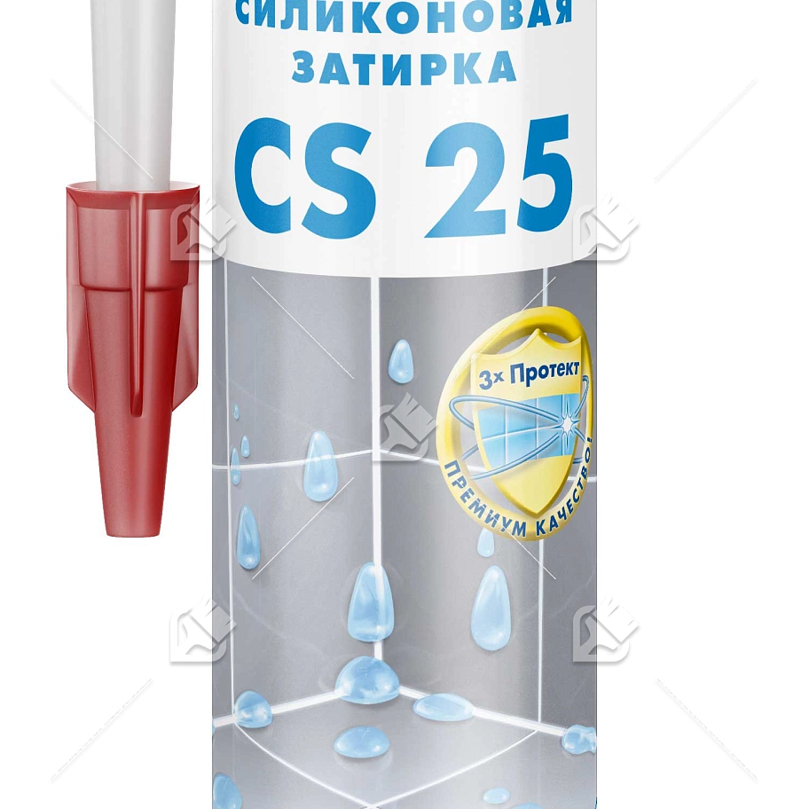 Герметик-затирка силиконовая противогрибковая Церезит CS 25 10 манхеттен 280 мл