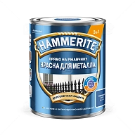 Краска для металлических поверхностей алкидная Hammerite гладкая синяя 0,75 л