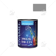 Эмаль ПФ-115 универсальная алкидная Простокрашено серая 0,8 кг
