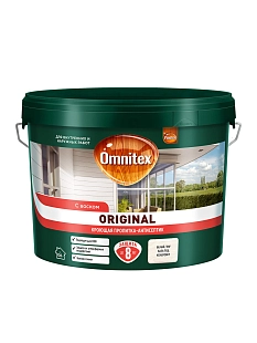 Пропитка декоративная для защиты древесины Omnitex Original база BW 9 л