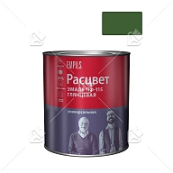Эмаль ПФ-115 универсальная алкидная Расцвет глянцевая темно-зеленая 2,7 кг.