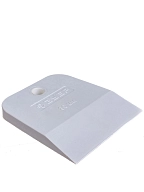 Шпатель Зубр Мастер резиновый, белый 80 мм.