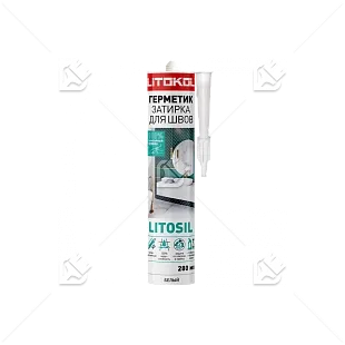 Герметик санитарный силиконовый Litokol Litosil светло-серый 280 мл