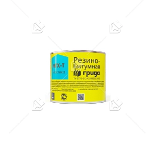 Мастика гидроизоляционная резино-битумная Грида МГХ-Т 2 кг.