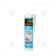 Герметик силиконовый санитарный Gepard CSS 664s белый 280 мл.