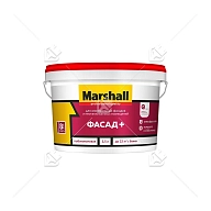 Краска фасадная акриловая водно-дисперсионная Marshall Фасад+ глубокоматовая база BW 2,5 л.