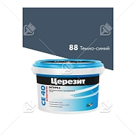 Затирка для швов до 10 мм водоотталкивающая Церезит СЕ 40 Аквасатик 88 темно-синяя 2 кг