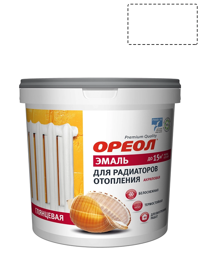 Ореол Эмаль для радиаторов акриловая для внутренних работ матовая