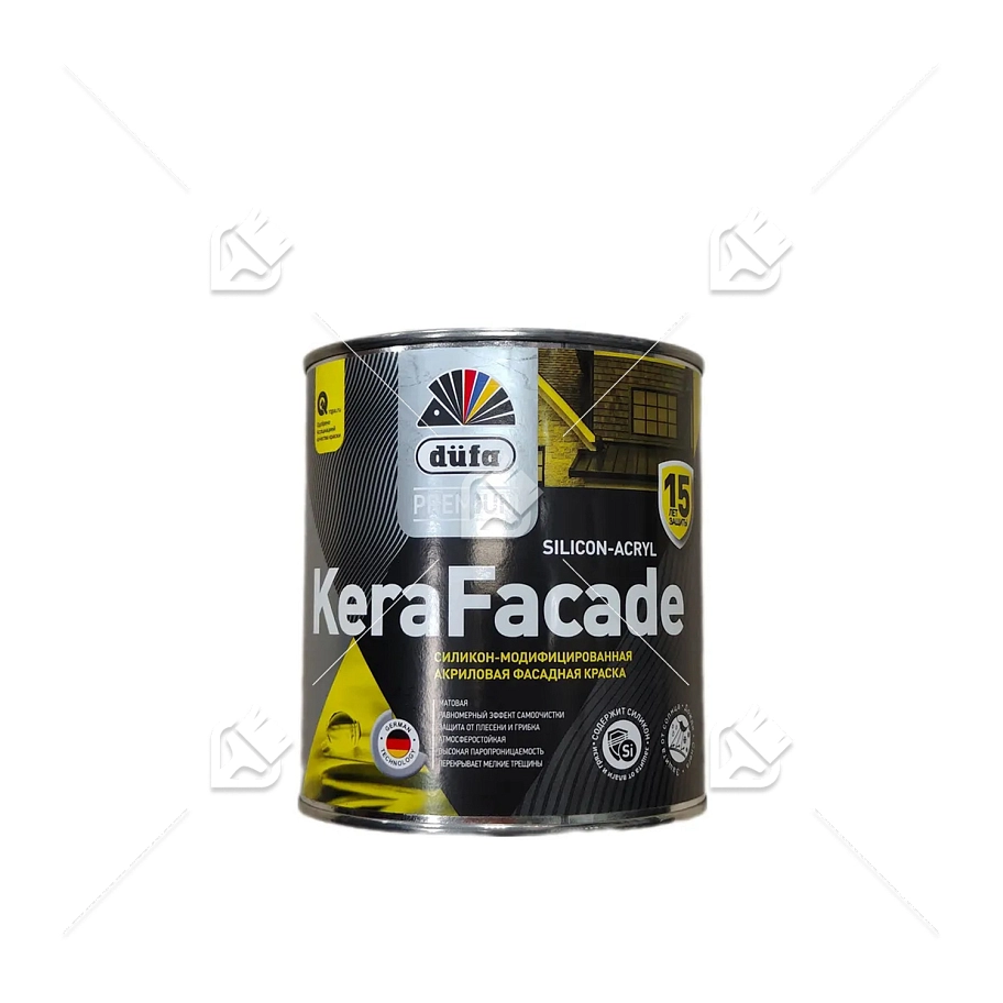 Краска фасадная акриловая силикон-модифицированная Dufa Premium Kerafacade матовая база 3 0,9 л