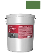 Грунт-эмаль на ржавчину 3 в 1 алкидная Расцвет глянцевая зеленая 17 кг