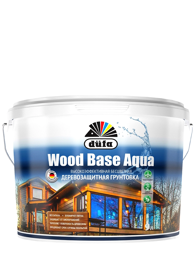 Dufa Wood Base AQUA / Дюфа Вуд Бейс АКВА Грунт с биоцидом для дерева и OSB смолоблокирующий
