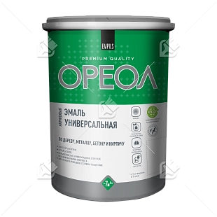 Эмаль универсальная акриловая Ореол глянцевая слоновая кость 1 кг