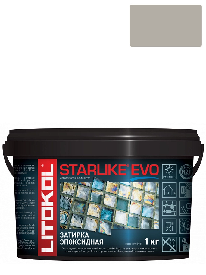 Затирка эпоксидная Litokol Starlike Evo S.113 нейтральный 1 кг.