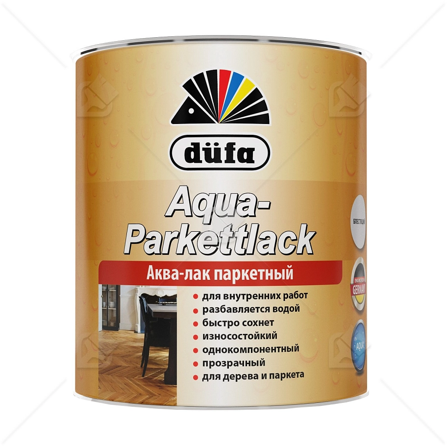 Лак паркетный на водной основе Dufa Aqua-Parkettlack глянцевый 0,75 л