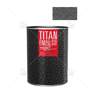 Эмаль для металлических поверхностей Ореол Titan молотковая глянцевая серебристая 2,5 кг