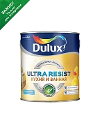 Краска для кухни и ванной латексная Dulux Ultra Resist полуматовая база BC 2,25 л.