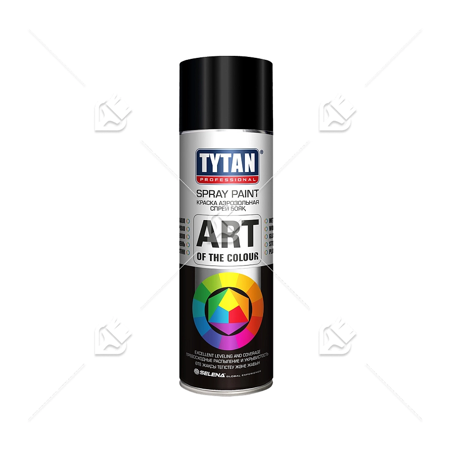 Краска универсальная аэрозольная акриловая Tytan Professional Art of the colour матовая RAL 9004 черная 400 мл