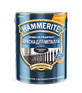Краска для металлических поверхностей алкидная Hammerite молотковая черная 5 л.