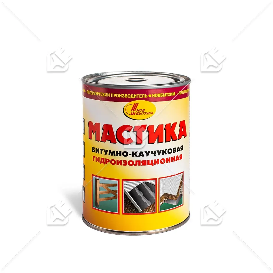 Мастика гидроизоляционная битумно-каучуковая Новбытхим 1 л.