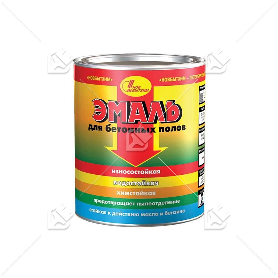 Эмаль для бетонных полов полимерная Новбытхим серая 2,7 л