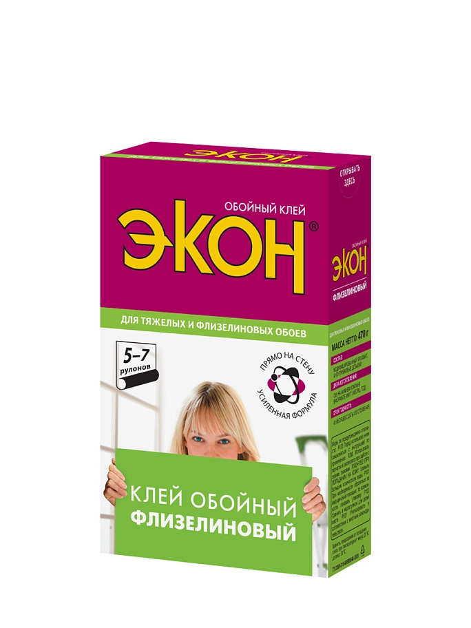 Экон Флизелиновый Клей обойный для флизелиновых обоев