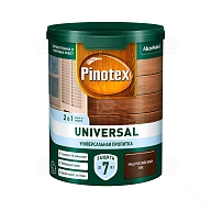 Pinotex Universal 2 в 1 универсальная пропитка для древесины Индонезийский тик 0,9 л