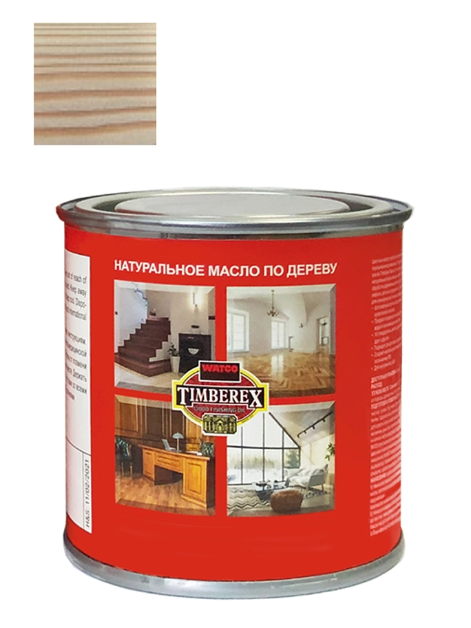 Масло интерьерное Timberex Colored wood finishing oil белое 1 л
