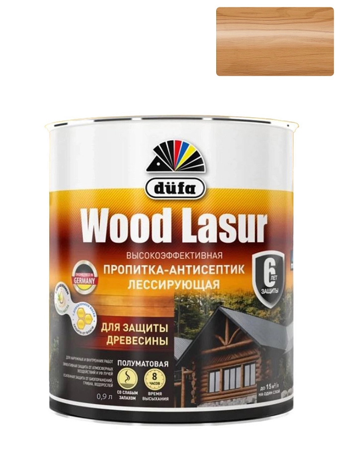 Dufa Wood Lasur Пропитка лессирующая для защиты древесины