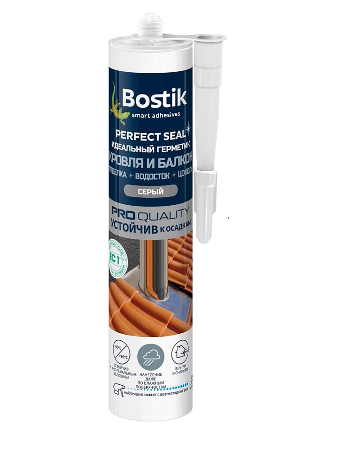 Герметик для кровля и балкон Bostik Perfect Seal серый 290 мл
