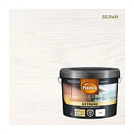 Пропитка декоративная для защиты древесины Pinotex Extreme белая полуматовая 9 л