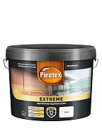 Пропитка декоративная для защиты древесины Pinotex Extreme белая полуматовая 9 л