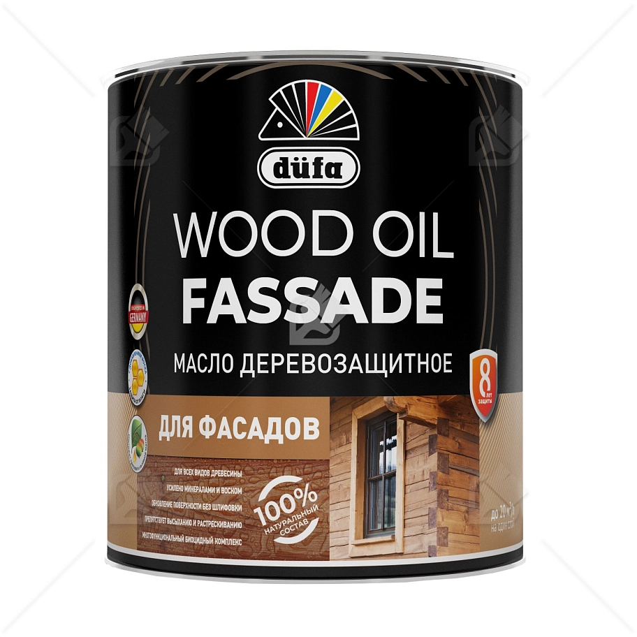 Масло деревозащитное для фасадов Dufa Wood Oil Fassade белое 0,9 л