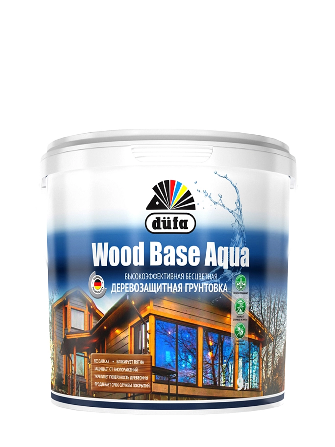 Грунт для защиты древесины Dufa Wood Base Aqua бесцветная 0,9 л